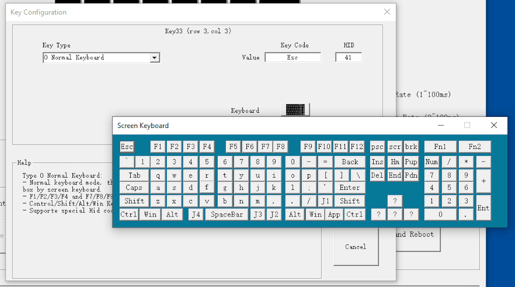 Picture of the Virtual Keyboard in the editor